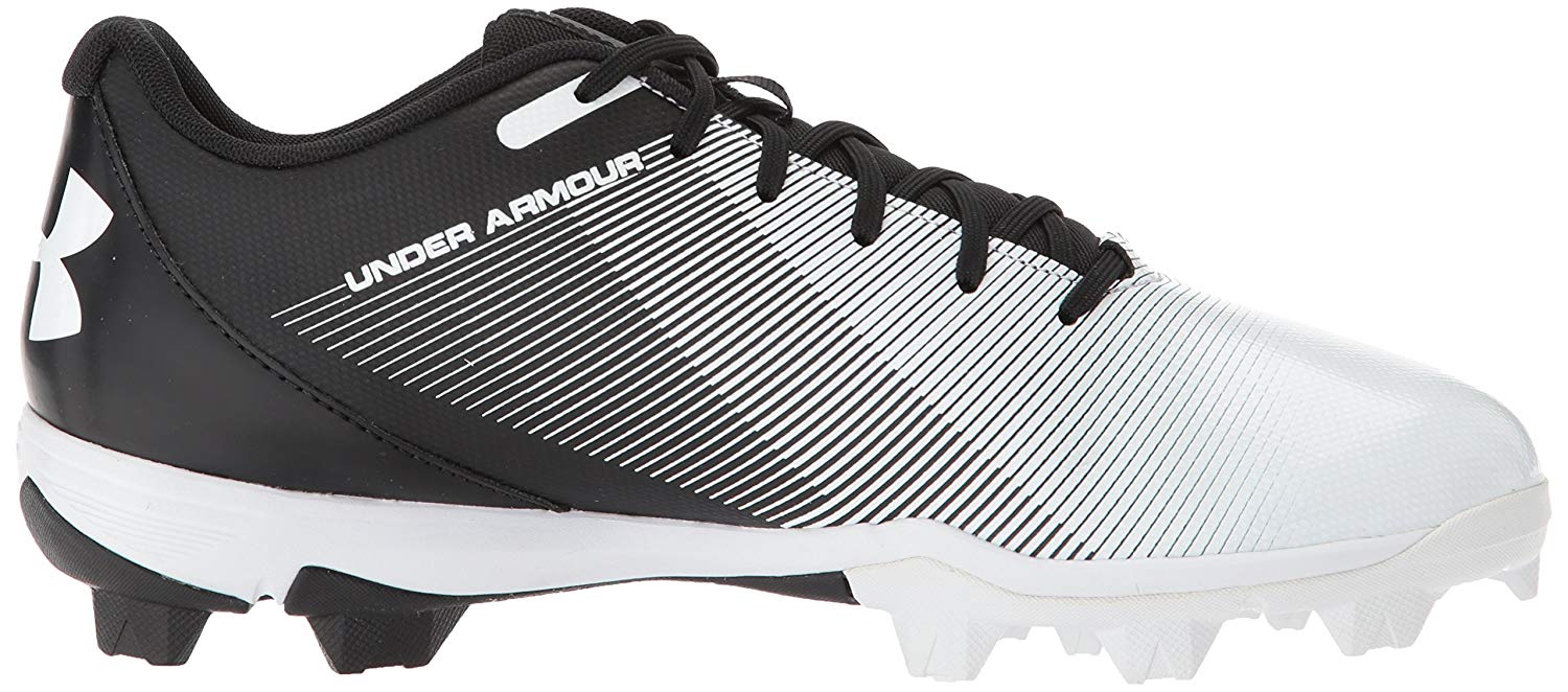 Under Armour Men's Leadoff Low RM Baseball Shoe, Black (011)/White