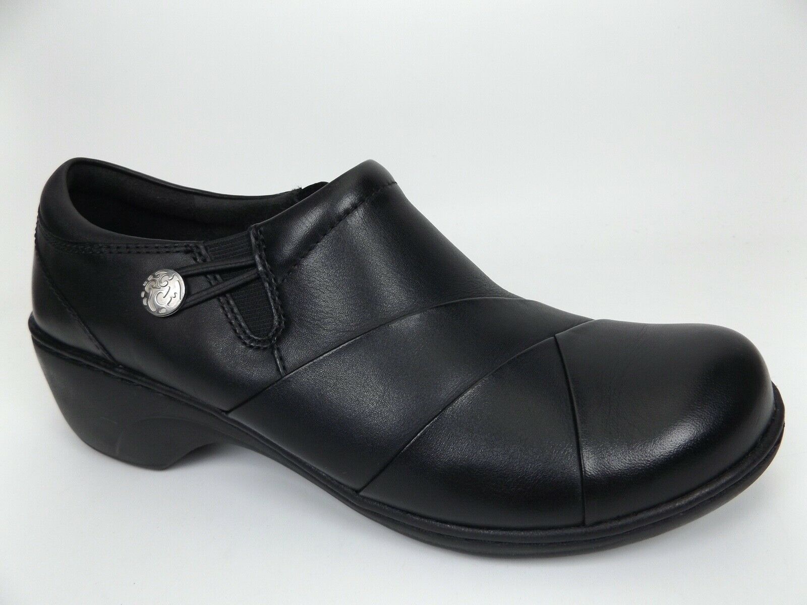 clarks leather clogs
