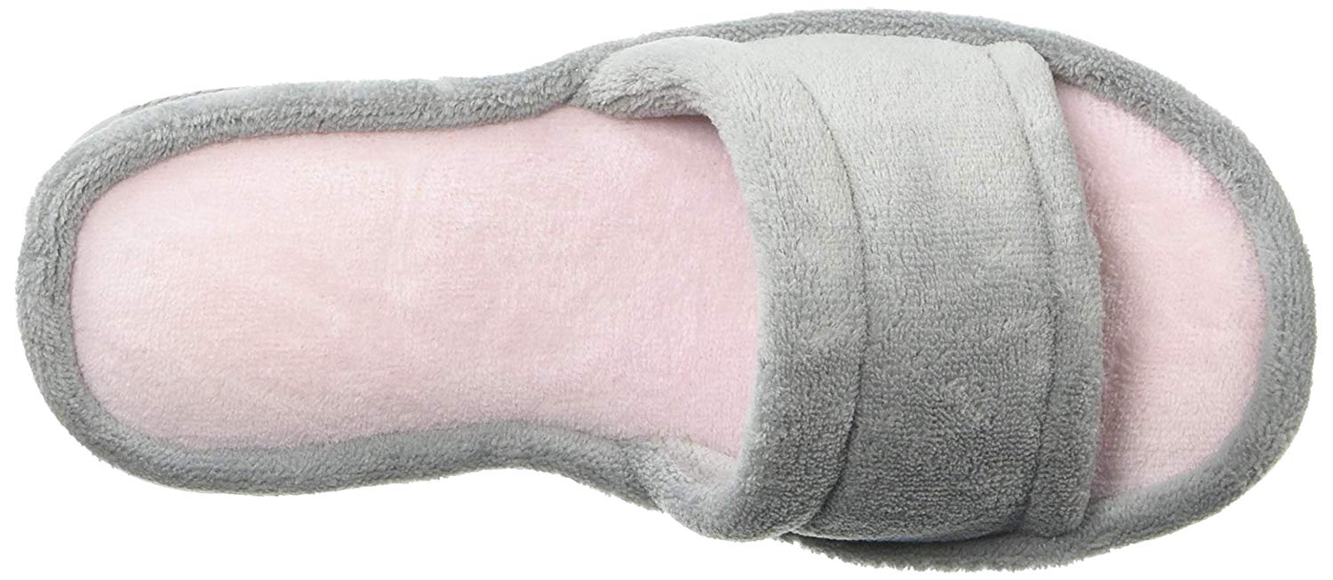 women's alice colorblocked microfiber terry slide slipper