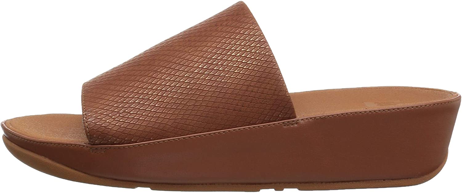 FitFlop Women's Ginny Snake-Embossed Slide Sandal, Caramel, Size 8.0 GxVL 192051275978 | eBay