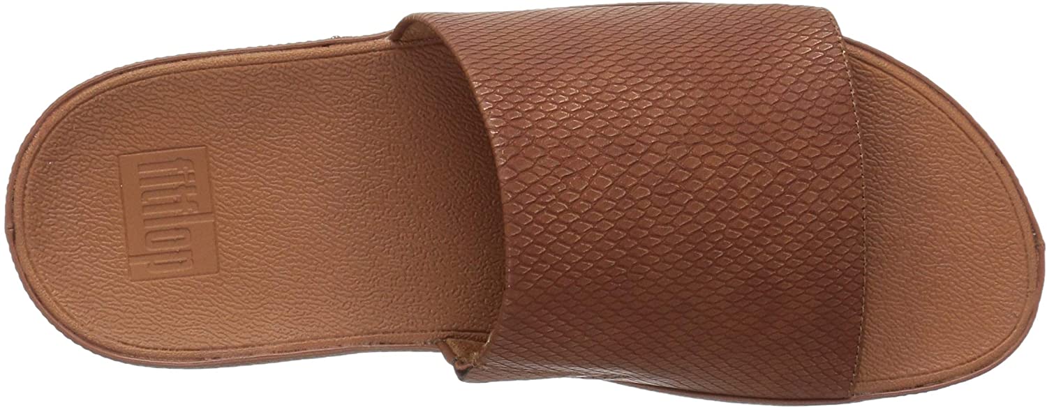 FitFlop Women's Ginny Snake-Embossed Slide Sandal, Caramel, Size 8.0 GxVL 192051275978 | eBay