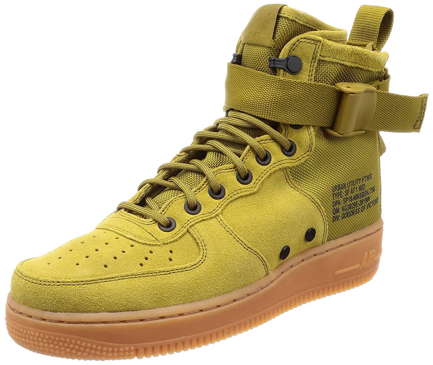 Nike Men's SF AF1 Mid Basketball Shoe 8, Desert Moss / Desert Moss ...