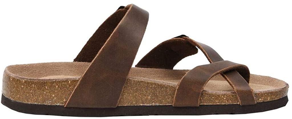 CUSHIONAIRE Women's Luna Cork Footbed Sandal with, Brown Oily, Size 10.0 6xnY | eBay