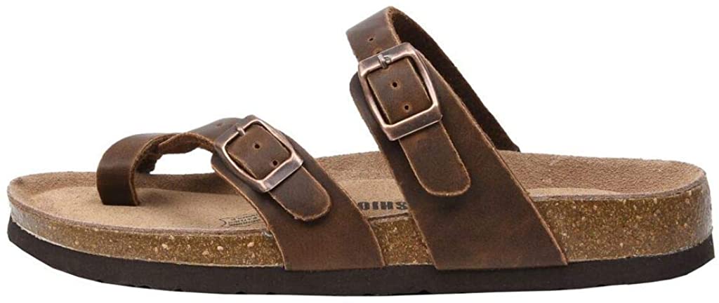 CUSHIONAIRE Women's Luna Cork Footbed Sandal with, Brown Oily, Size 10.0 6xnY | eBay
