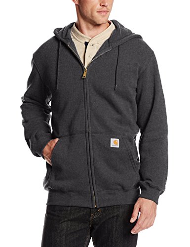 Carhartt Men's Midweight Hooded, Carbon Heather, Size X-Large n1GK | eBay