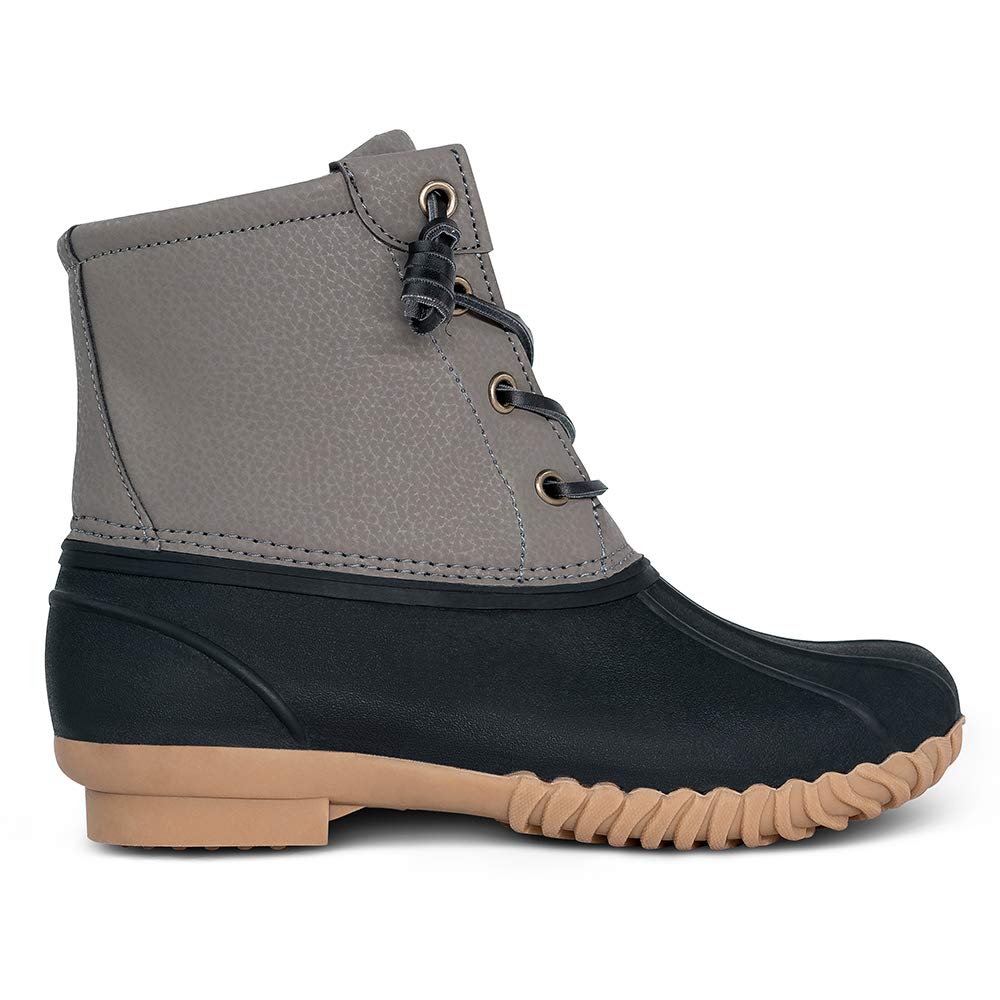 women waterproof lace up duck boots