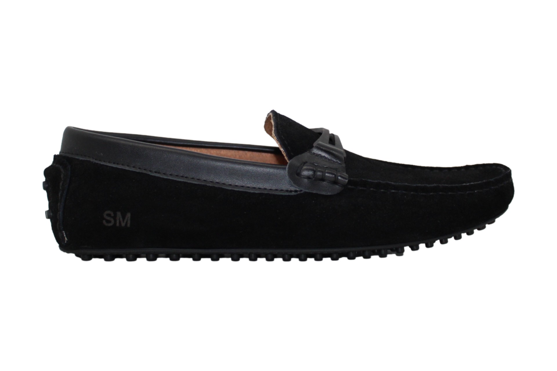 Steve Madden Noris Mens Black Leather Dress Slip On Loafers Shoes 11
