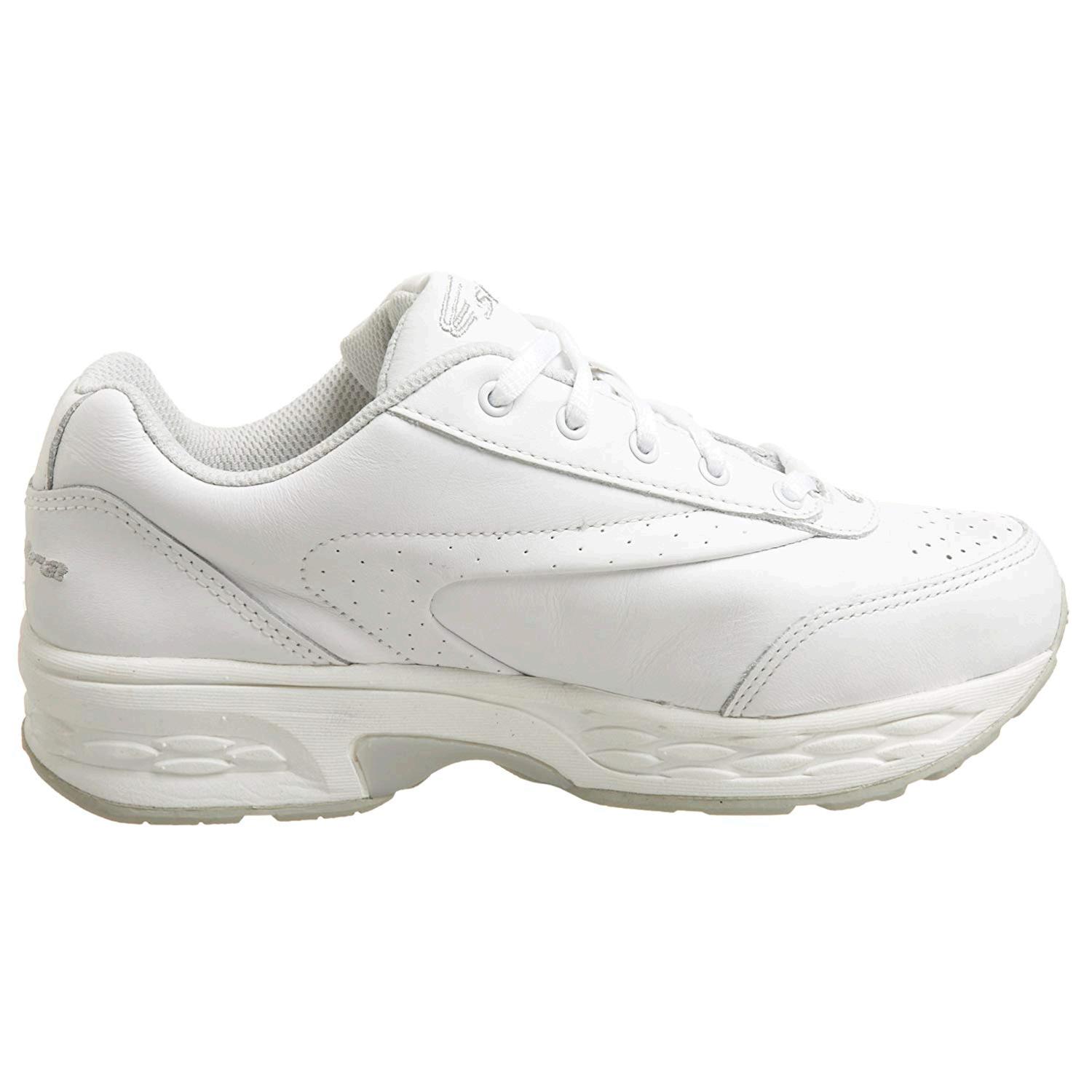 SPIRA Women's Classic Leather Walking Shoe, White/White, Size 9.0 CusJ ...