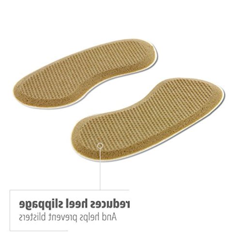 Sof Sole Heel Liner Cushions for Improved Shoe Fit and, Natural, Size ...