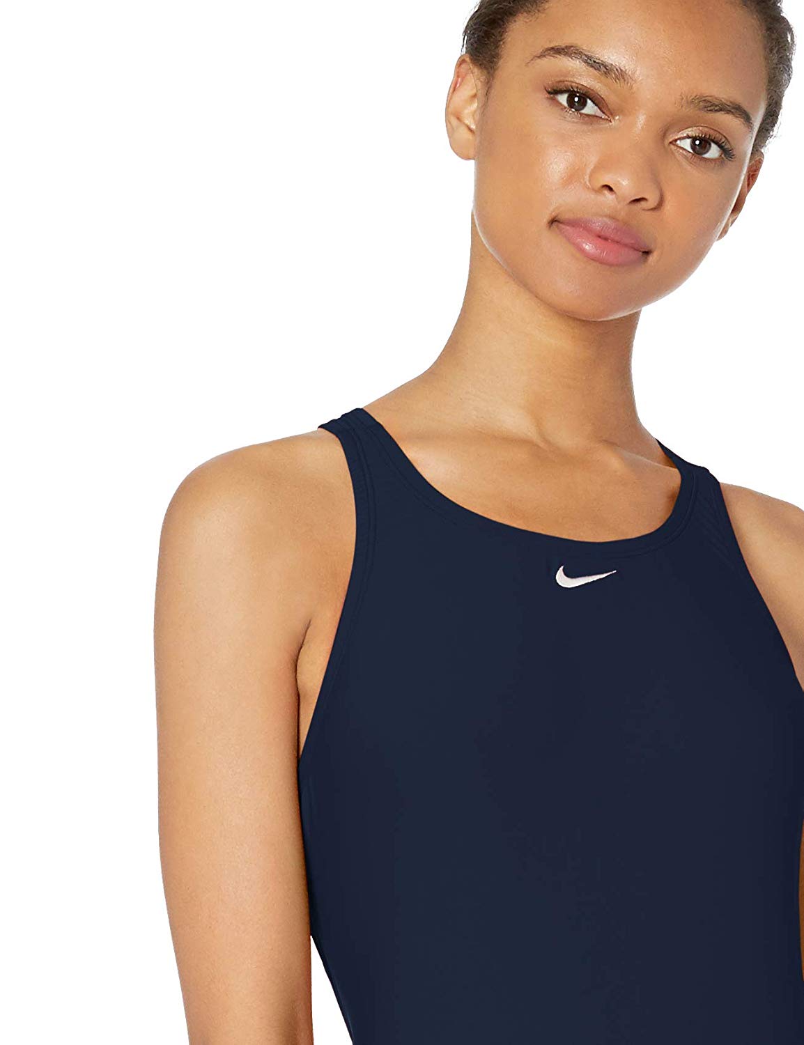 Nike Swim Women's Fast Back One Piece Swimsuit, Midnight, Midnight Navy