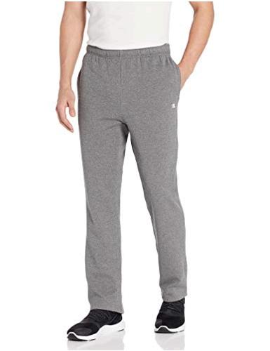 Starter Men's Open-Bottom Sweatpants with Pockets, , Grey, Size 3.0 ...