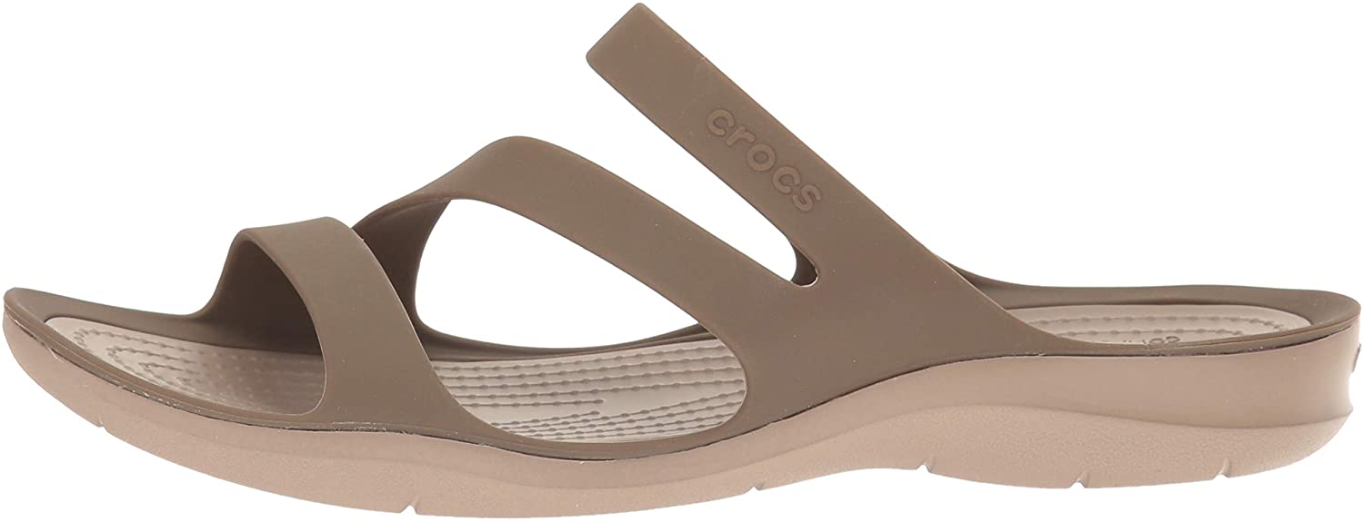 Crocs Women's Swiftwater Sandal, Lightweight and Sporty, Walnut, Size 9 ...