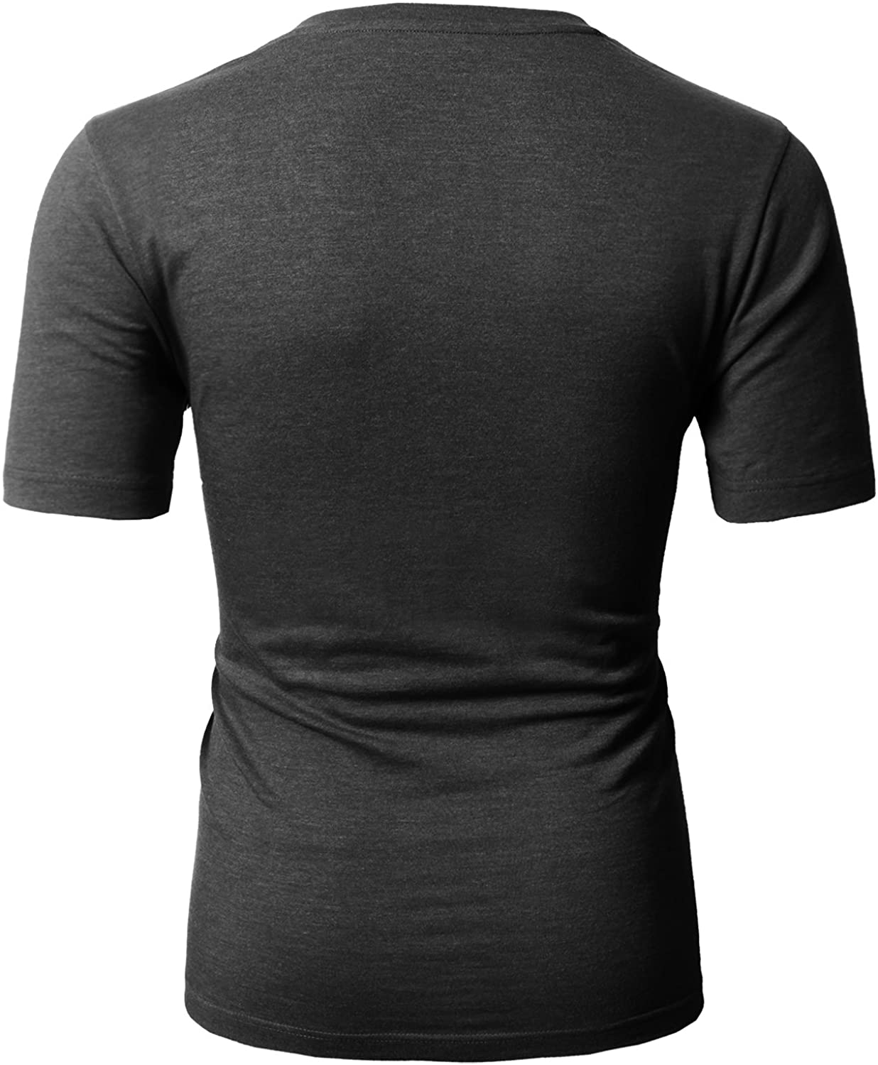 H2H Mens Casual Slim Fit Short Sleeve, Cmtts0197-charcoal, Size XX ...