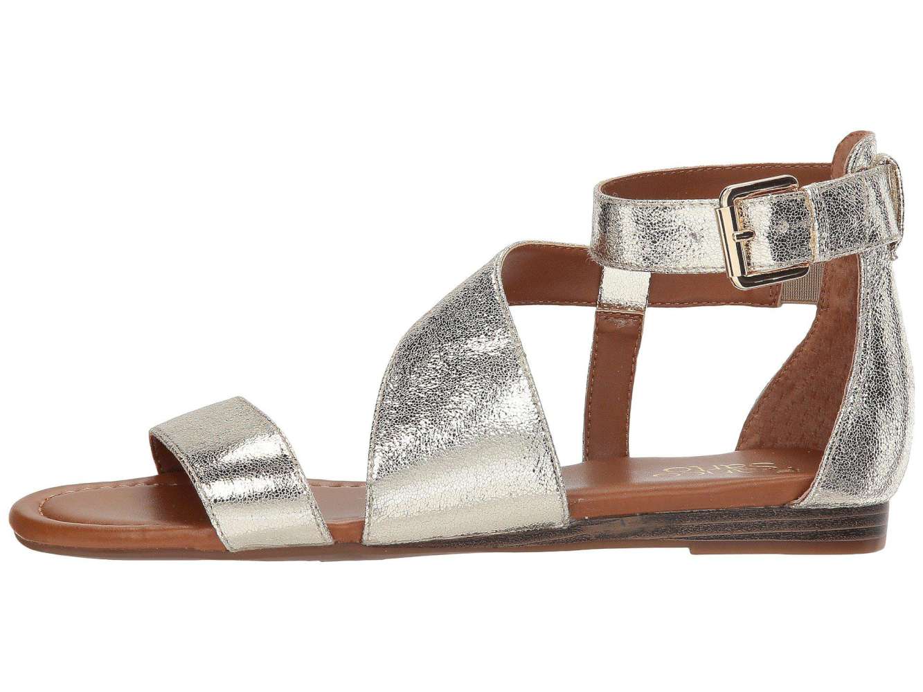 franco sarto peep toe flats