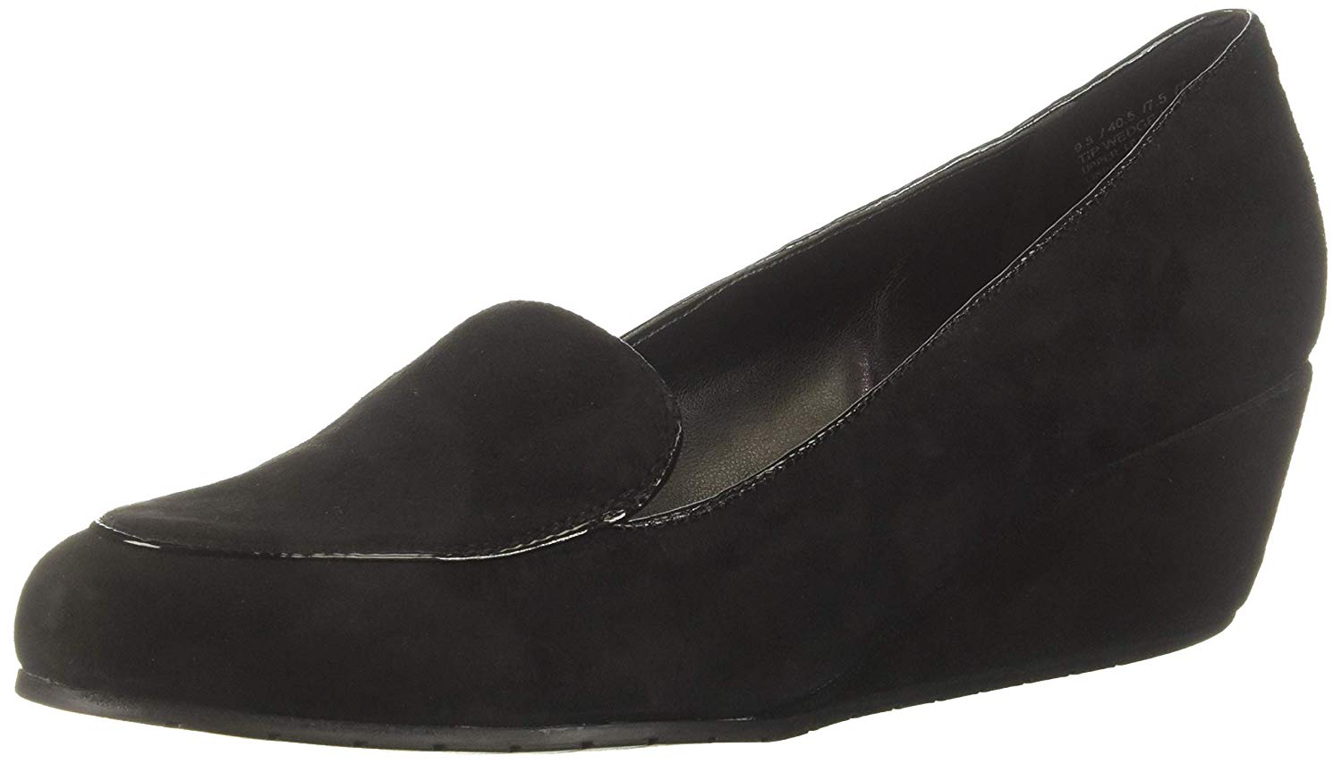 Kenneth Cole Reaction Womens Tip Wedge Loafer Leather, Black Suede ...