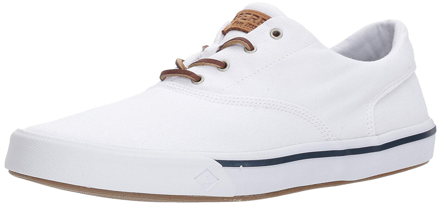 all white sperry shoes