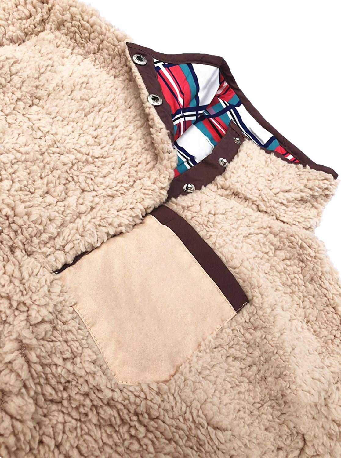 reversible sherpa pullover