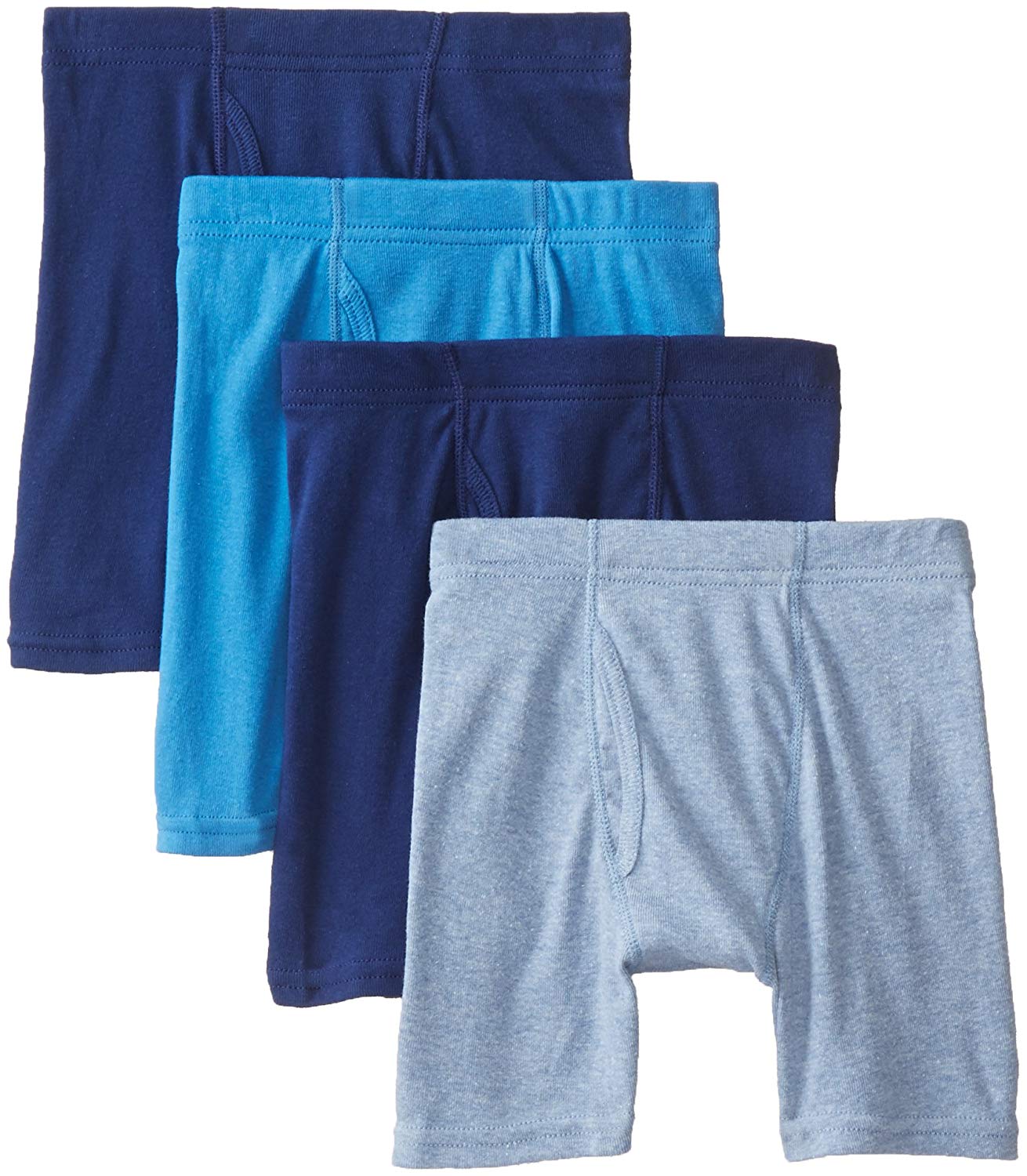 Hanes Boys' 4 Pack Ultimate Comfortsoft Blue Dyed Boxer, Assorted, Size ...