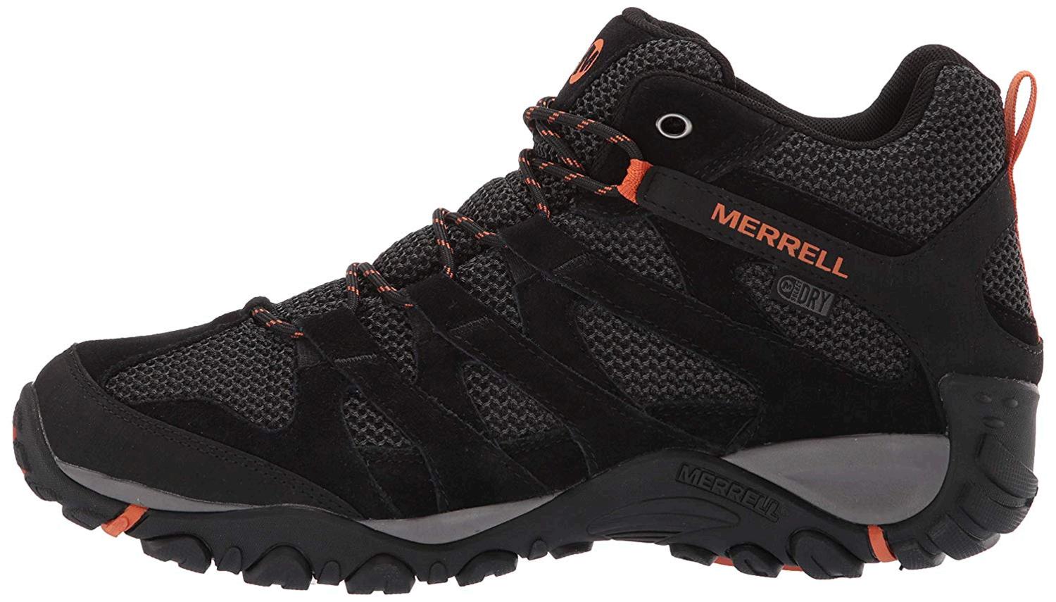 Merrell Men's Alverstone Mid Waterproof Hiking Shoe, Black, Size 12.0 ...