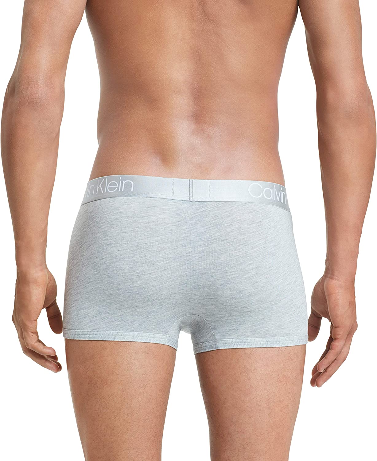 Calvin Klein Men's Ultra Soft Modal Trunks, Grey, Grey Heather, Size ...