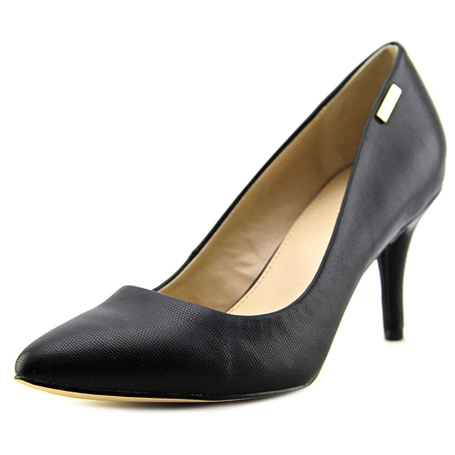 Calvin Klein Womens Kimberly Pointed Toe Classic Pumps Black Size 7.5 Calvin Klein Womens Kimberly Pointed Toe Classic Pumps Black Size 7.5