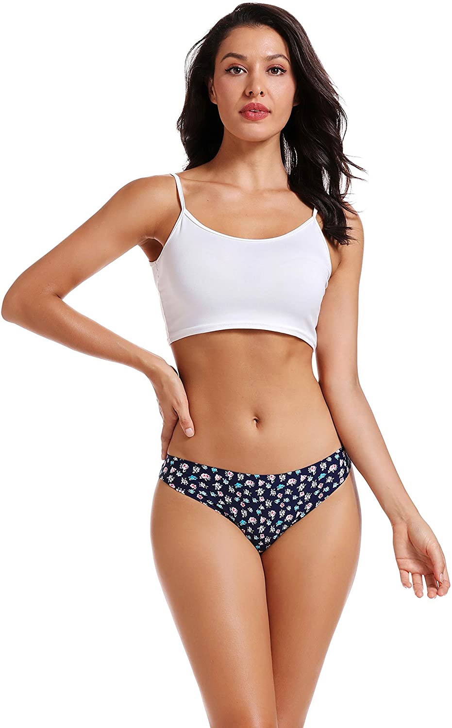 Voenxe Seamless Thongs For Women No Show A 5 Pack Floral Design Size X Small G 726679639982 Ebay