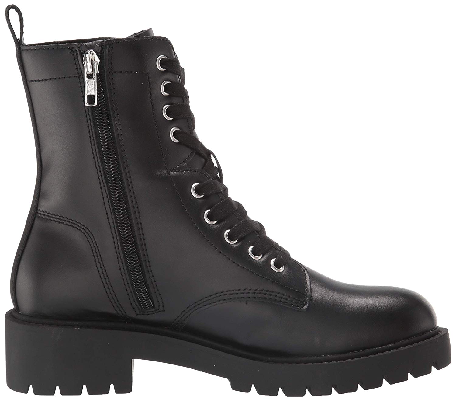 Steve Madden Women�s Guided Fashion Boot, Black Leather