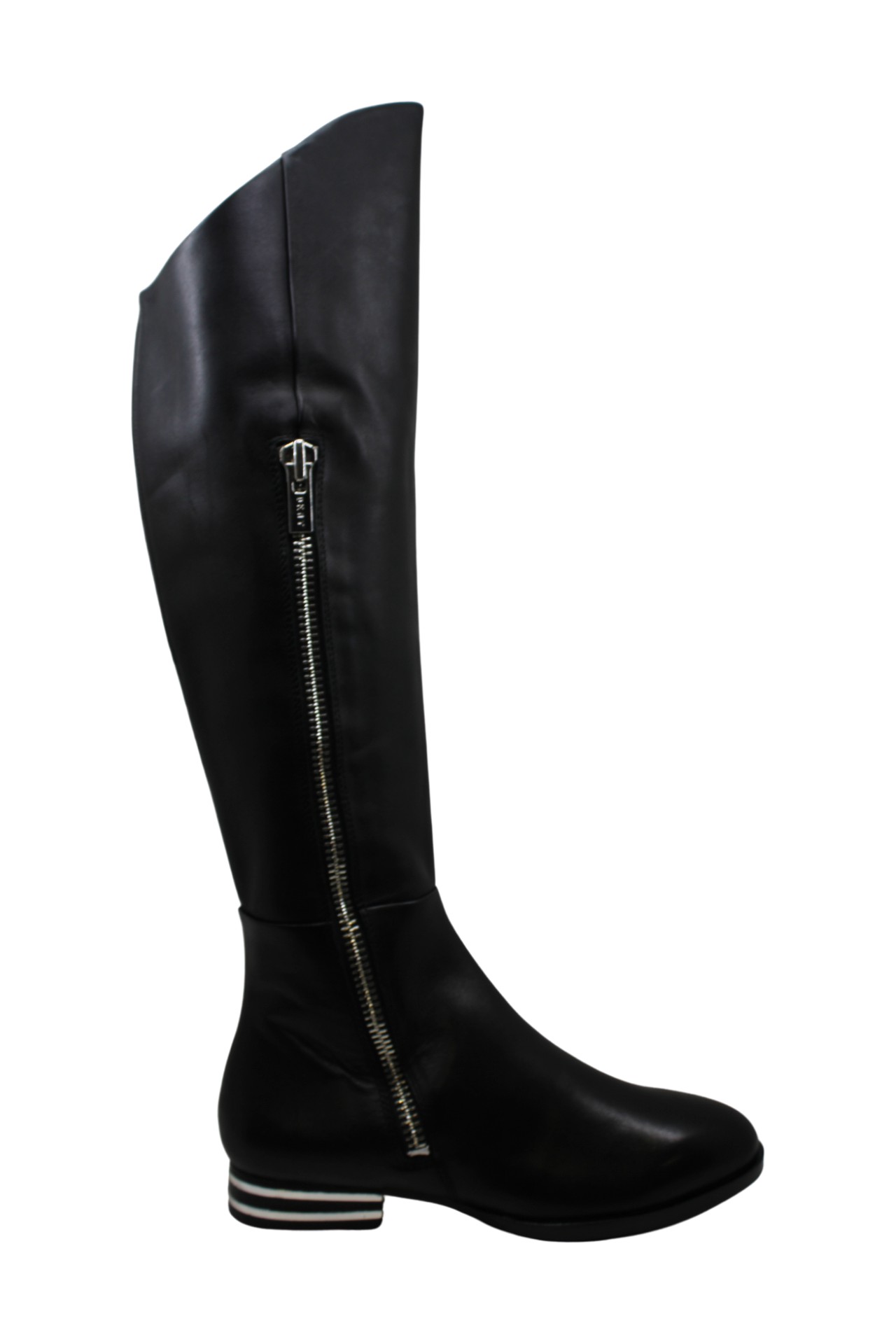 DKNY Womens LoLita Leather Almond Toe Knee High Riding Boots, Black ...