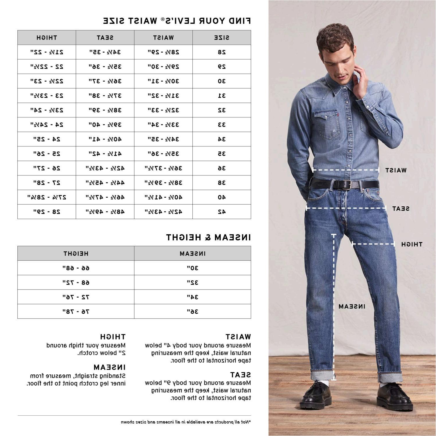 Levis Mens Size Chart
