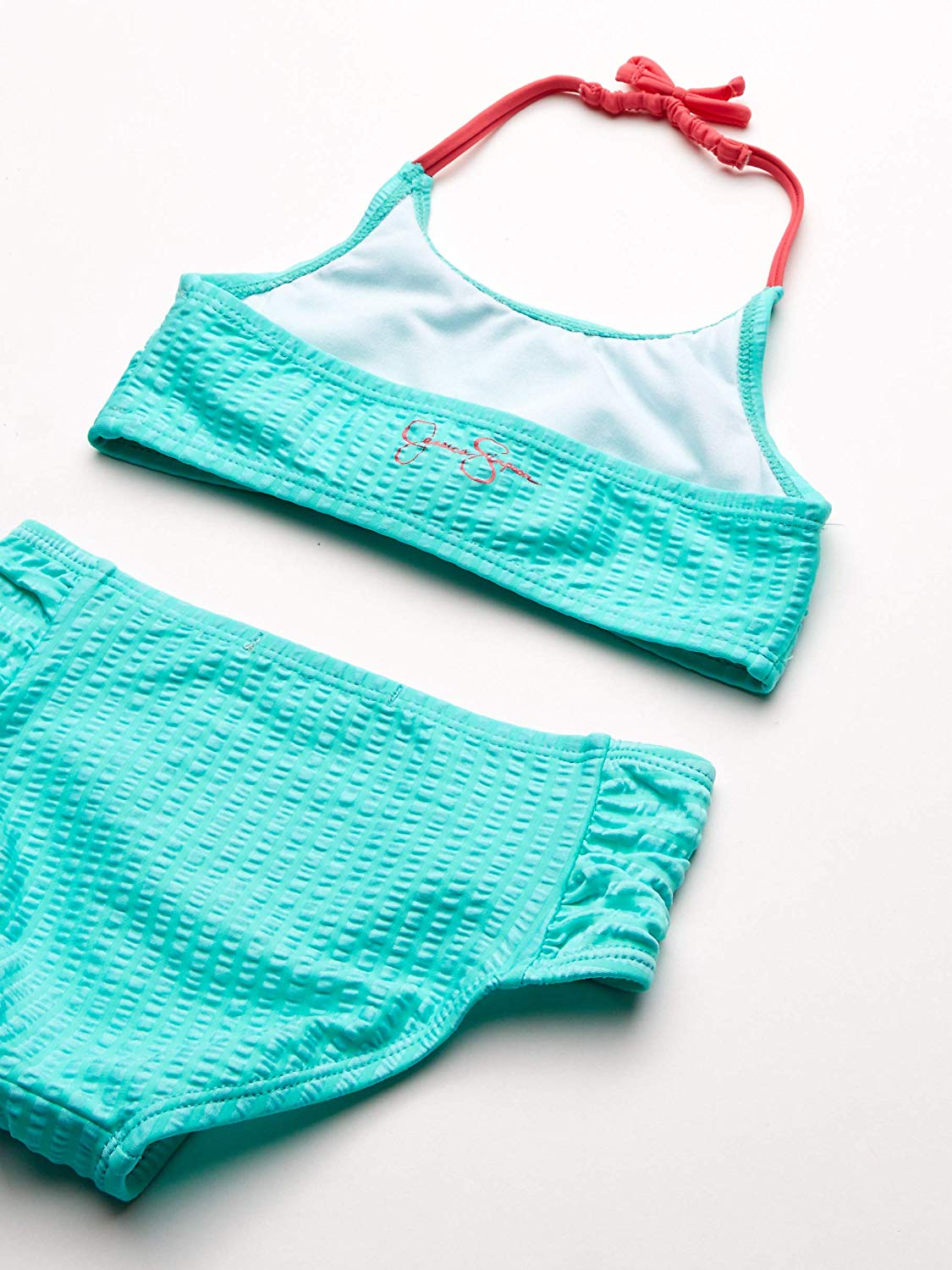 Jessica Simpson Big Girls' 2Piece Bikini Swimsuit Set, Mixed, Blue