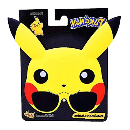 Sun-Staches Pokemon Sunglasses (Pikachu, Squirtle,, Multi-colored, Size ...