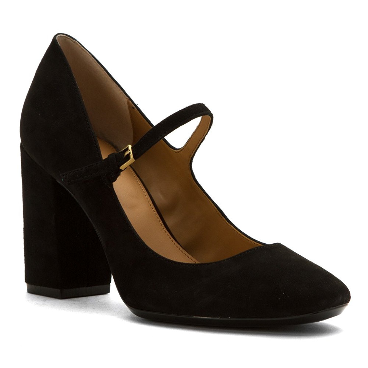 Calvin Klein Womens Cassian Suede Closed Toe Ankle Strap Black Suede Size 5.5 Calvin Klein Womens Cassian Suede Closed Toe Ankle Strap Black Suede Size 5.5