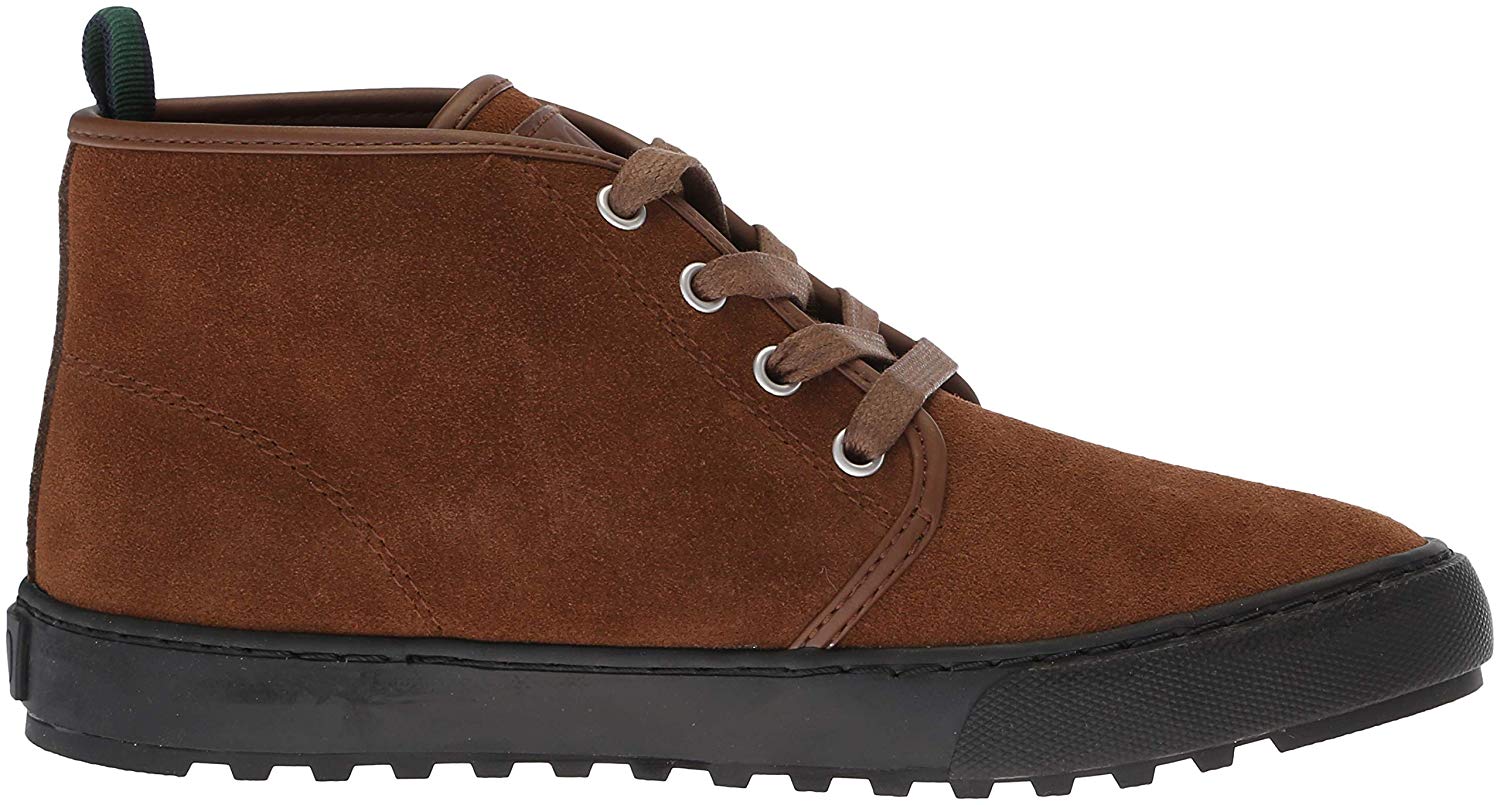 Kids Polo Ralph Lauren Boys Chett Leather Hight Top Lace Up Fashion Sneaker