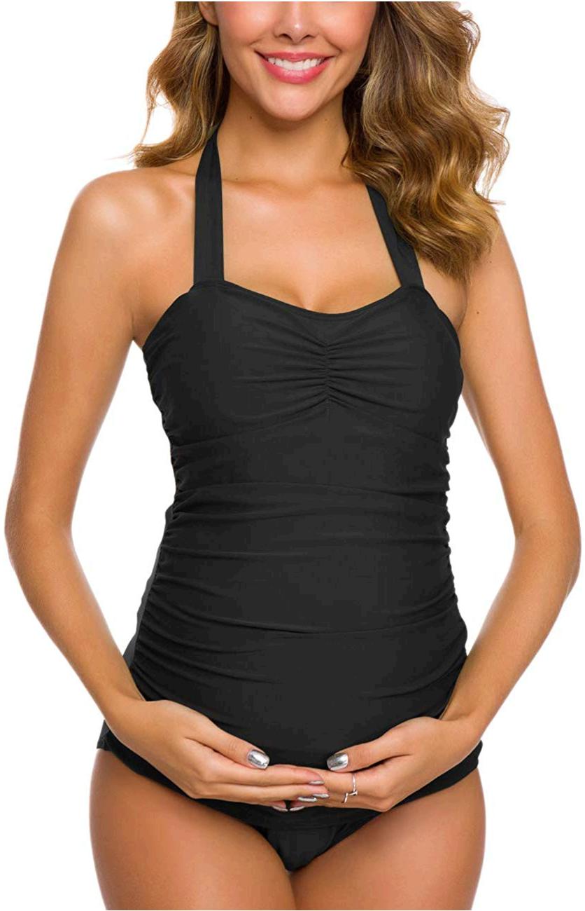 padded maternity swimsuit