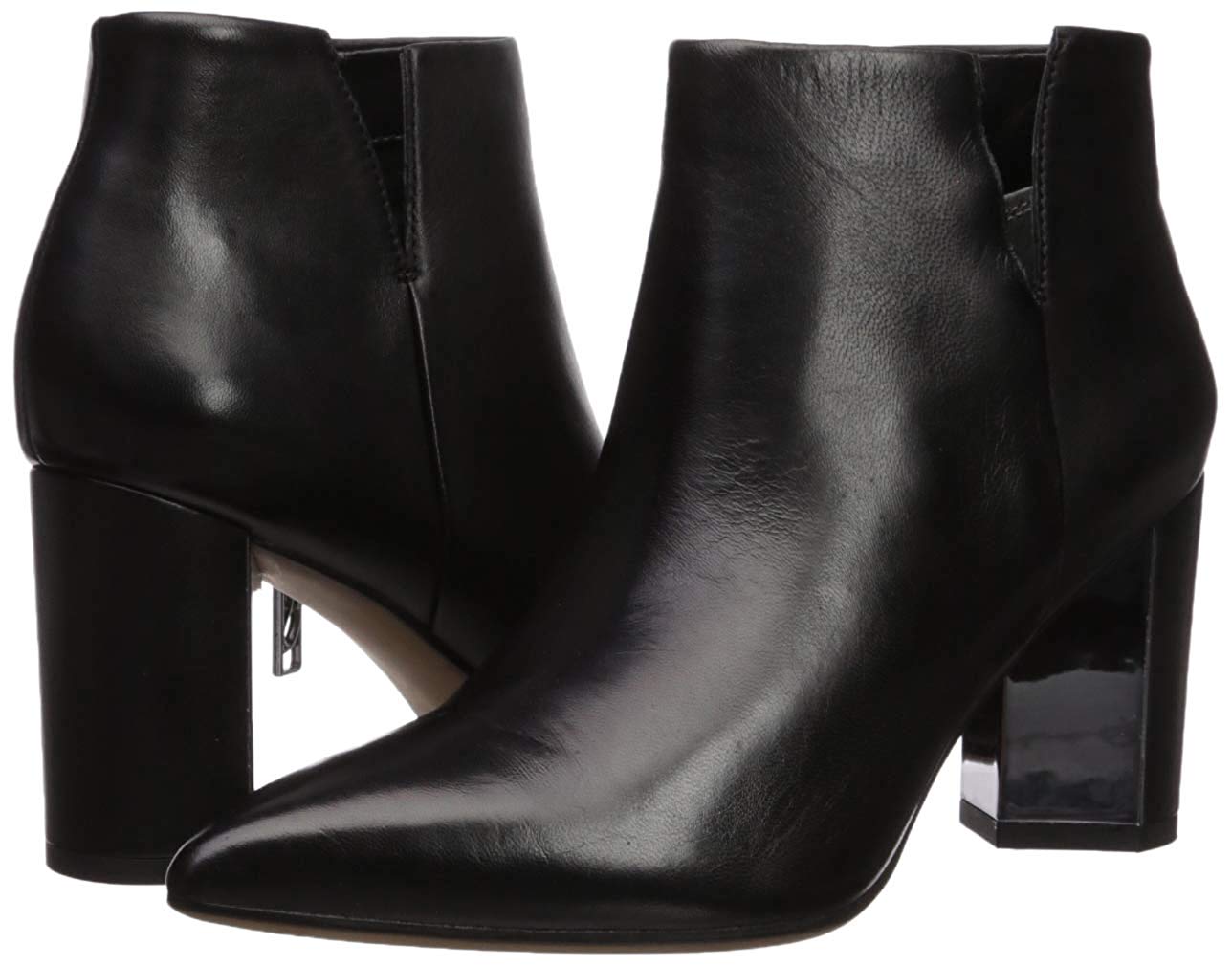 franco sarto leather pointy toe booties