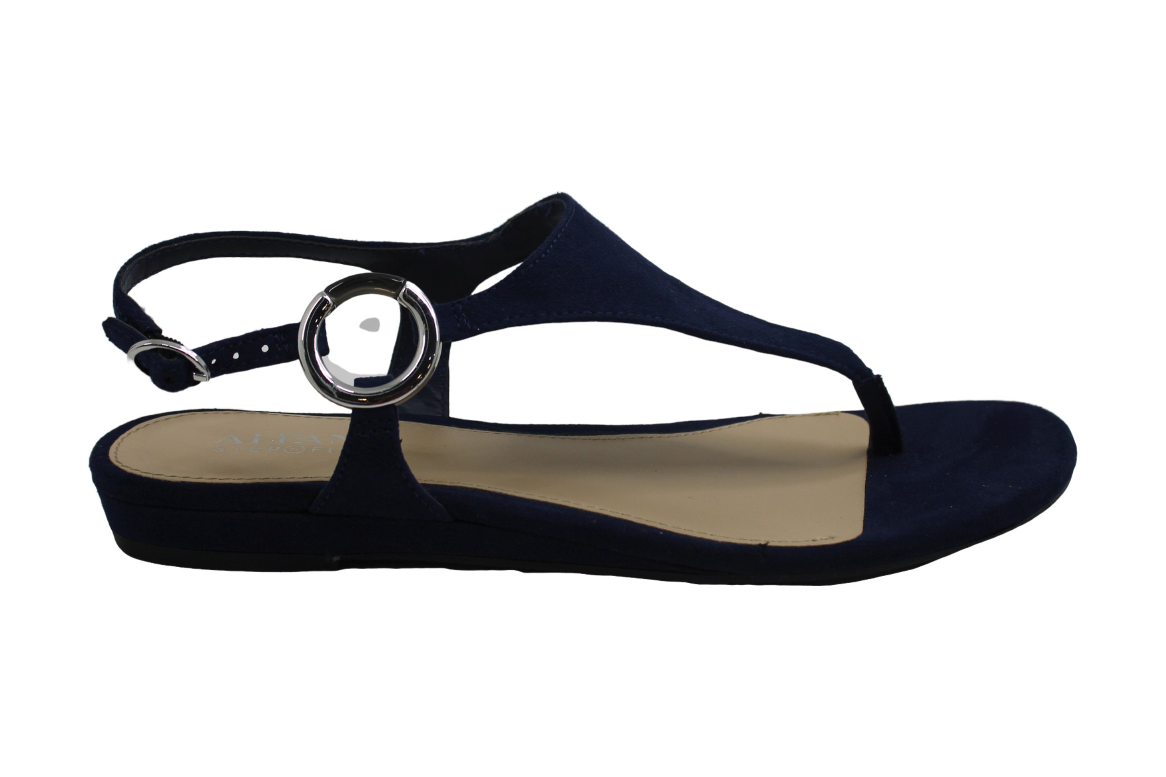 navy slingback sandals