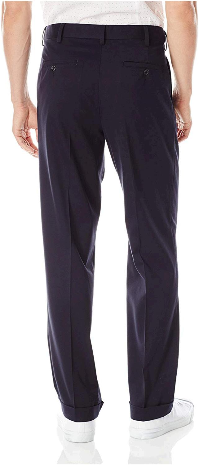Dockers Men's Relaxed Fit Comfort Khaki Cuffed, Blue, Size 32W x 32L | eBay