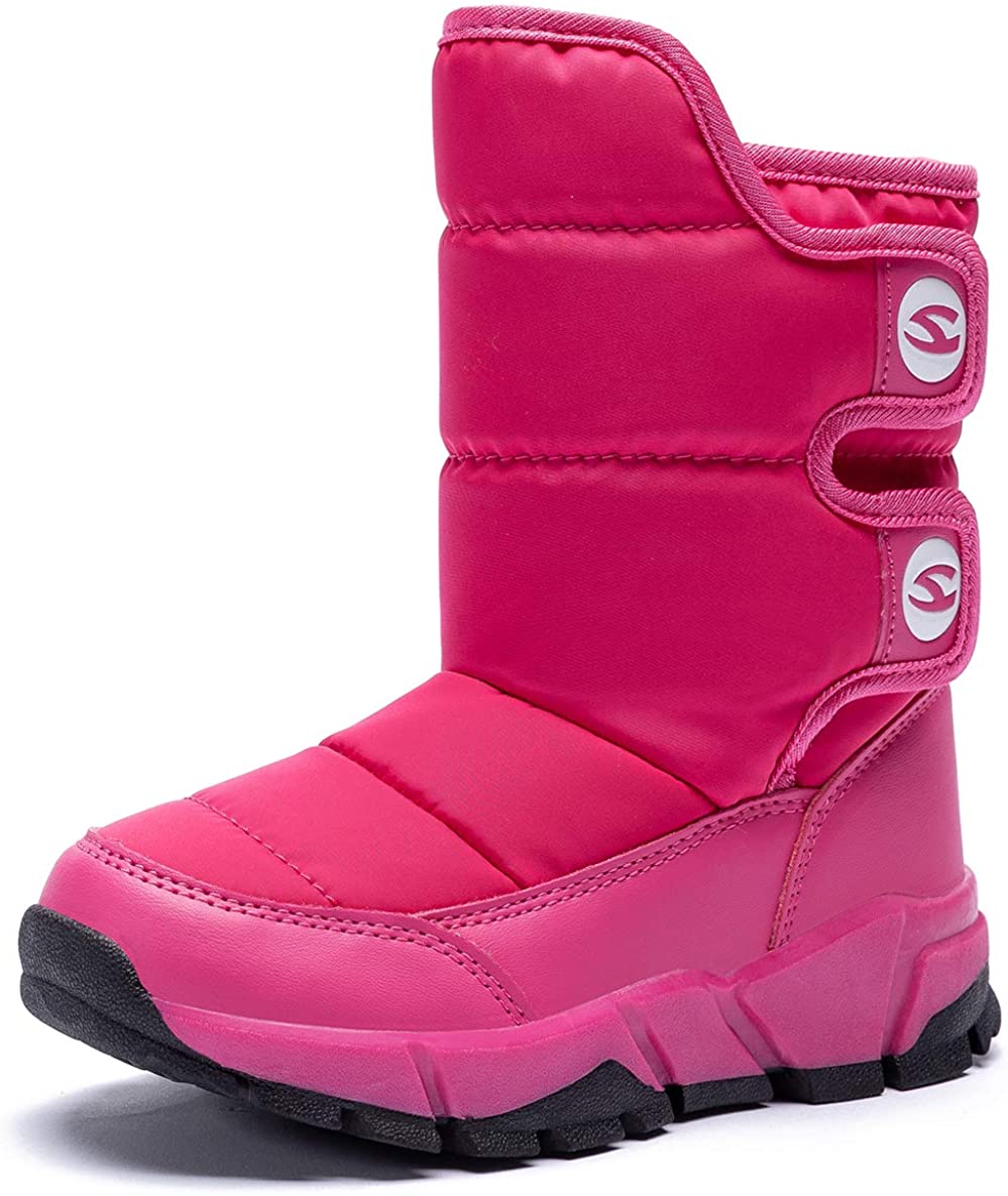 GUBARUN Boys Snow Boots Winter Waterproof Slip Resistant Cold Weather ...