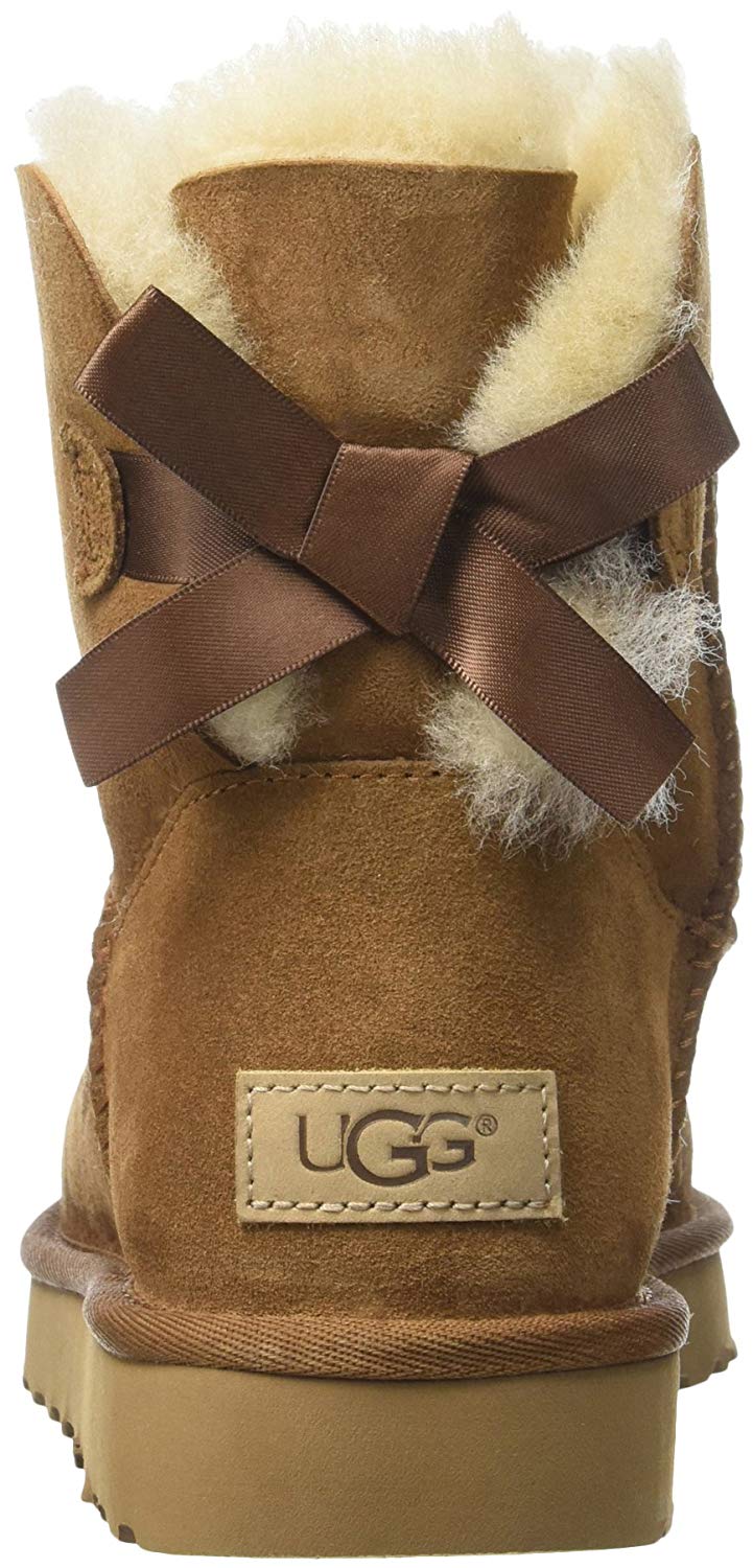 short tan uggs with bows