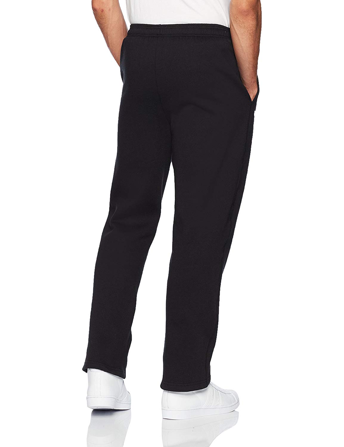 Starter Men's Open-Bottom Sweatpants with Pockets, , Black, Size XX ...