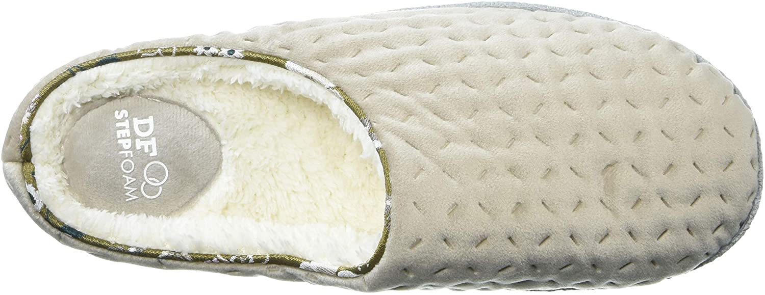 dearfoams women's chloe soft knit clog slippers