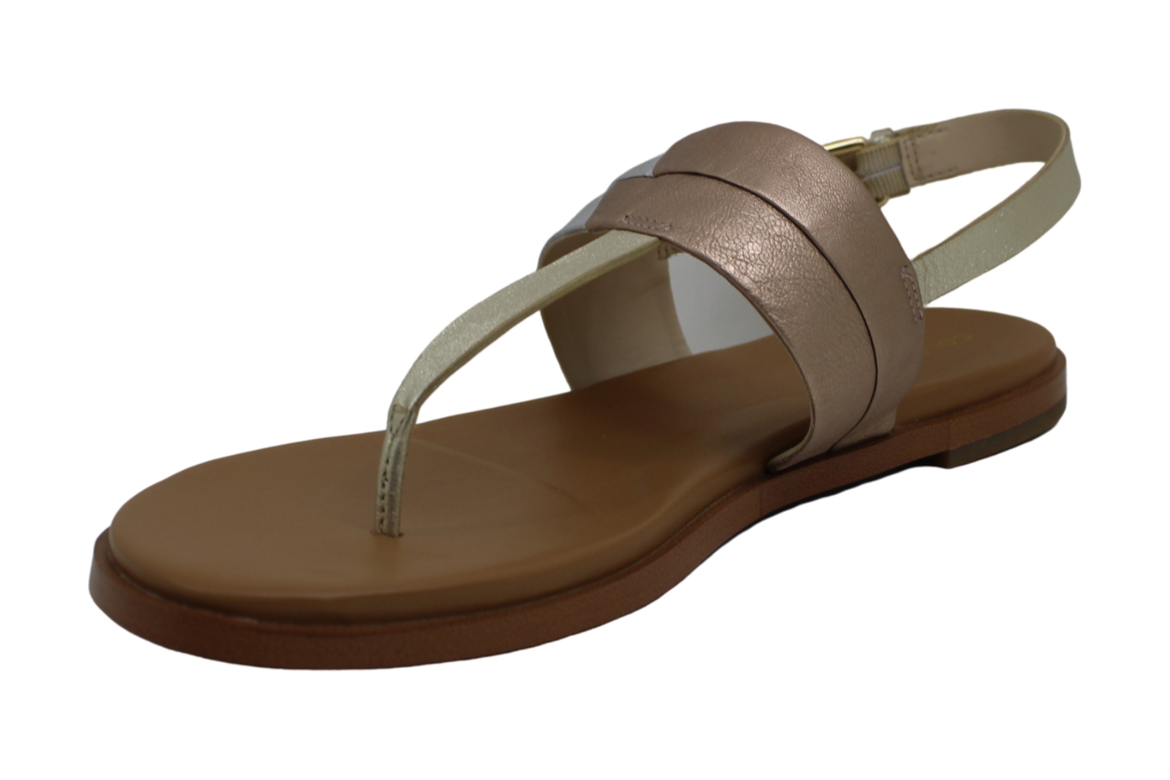 Cole Haan Womens Ainslee GRD TSTP SDL Split Toe, Silver/Rose Gold, Size 6.0 | eBay