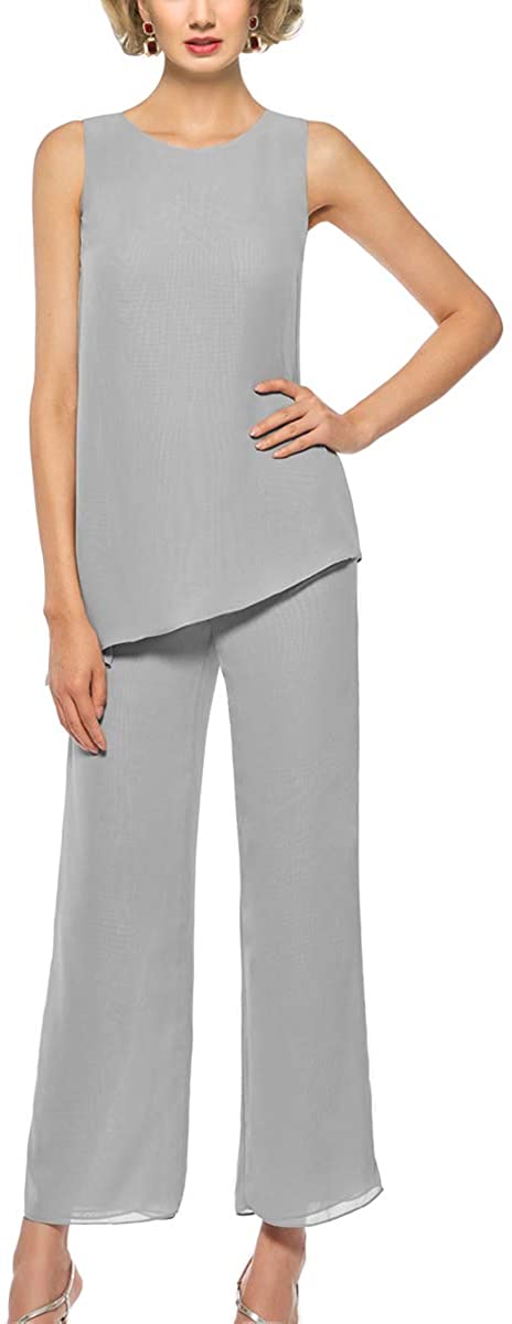 silver mother of the bride pant suits