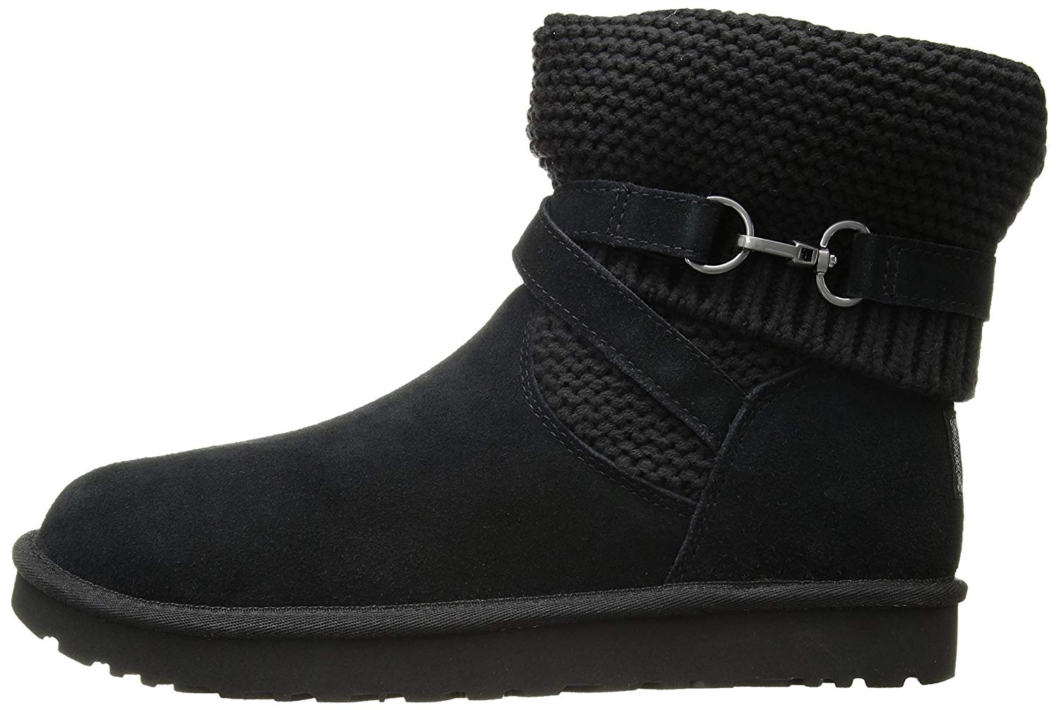 UGG Women's W PURL Strap Fashion Boot, Black, Size 8.0 mbpM | eBay
