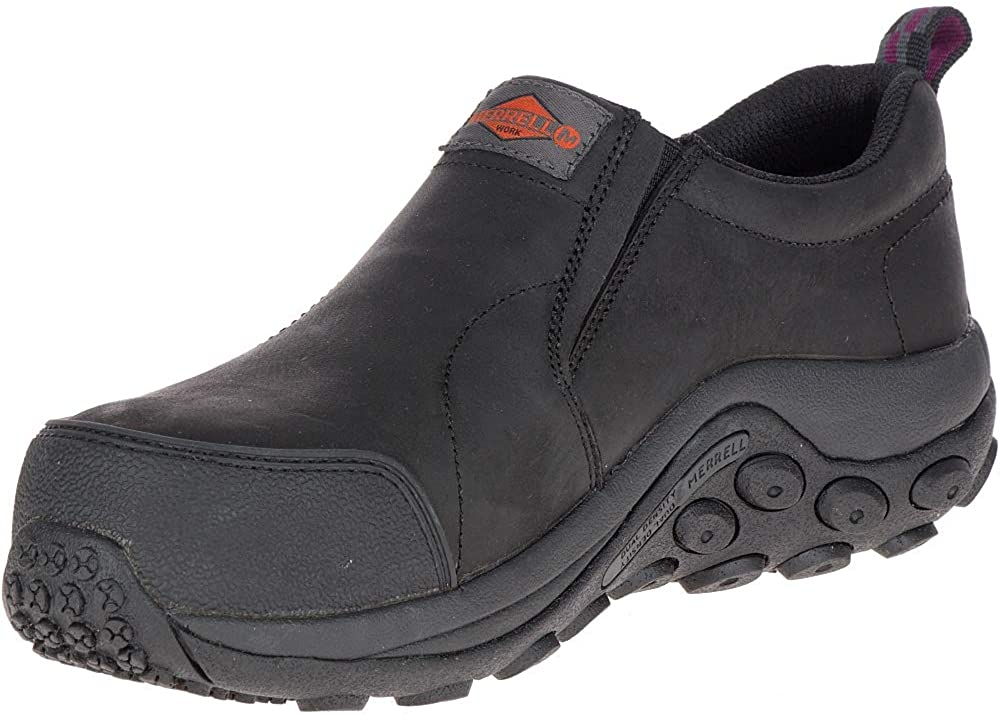 Merrell Women's Jungle Moc Composite Toe Construction Shoe, Black, Size ...