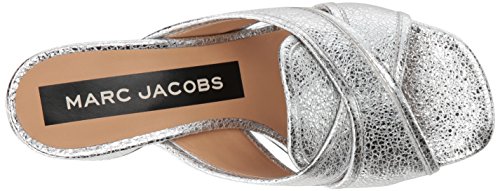 Marc Jacobs Abierta Para Mujer Aurora Puntera Abierta Jacobs mulas, plata, tamaño 9.0 082963 Marc Jacobs Abierta Para Mujer Aurora Puntera Abierta Jacobs mulas, plata, tamaño 9.0 082963