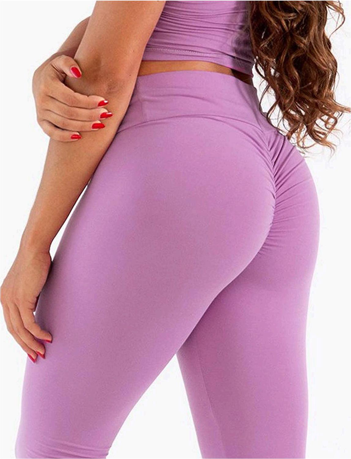 Women High Waisted Yoga Pants Workout Butt Lifting Scrunch