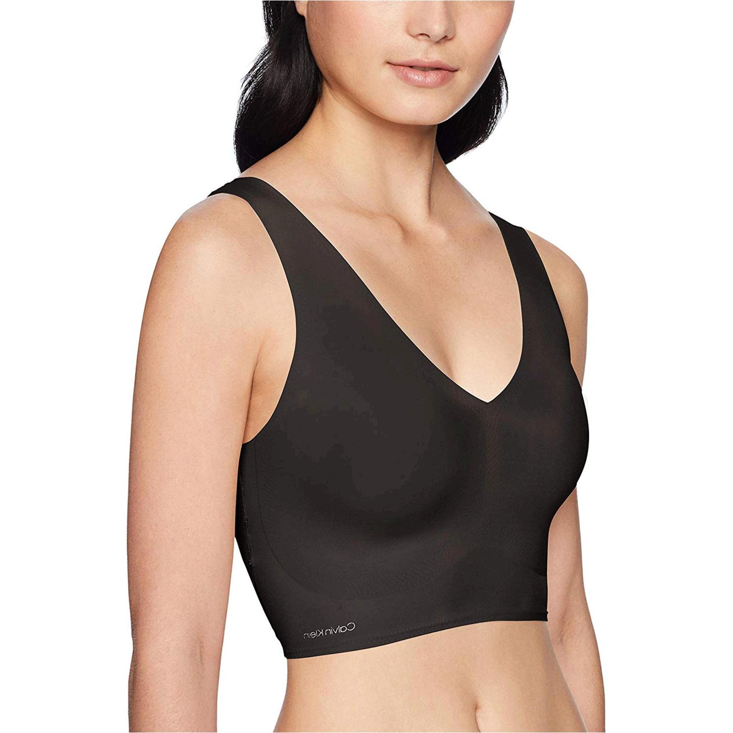 calvin klein women's invisibles lightly lined v neck bralette