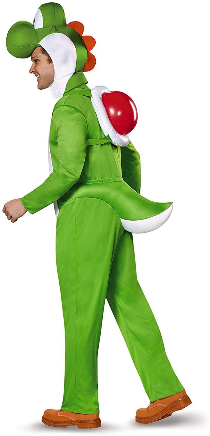 Disguise Men's Yoshi Deluxe Adult Costume, Green, XX-Large, Green, Size ...