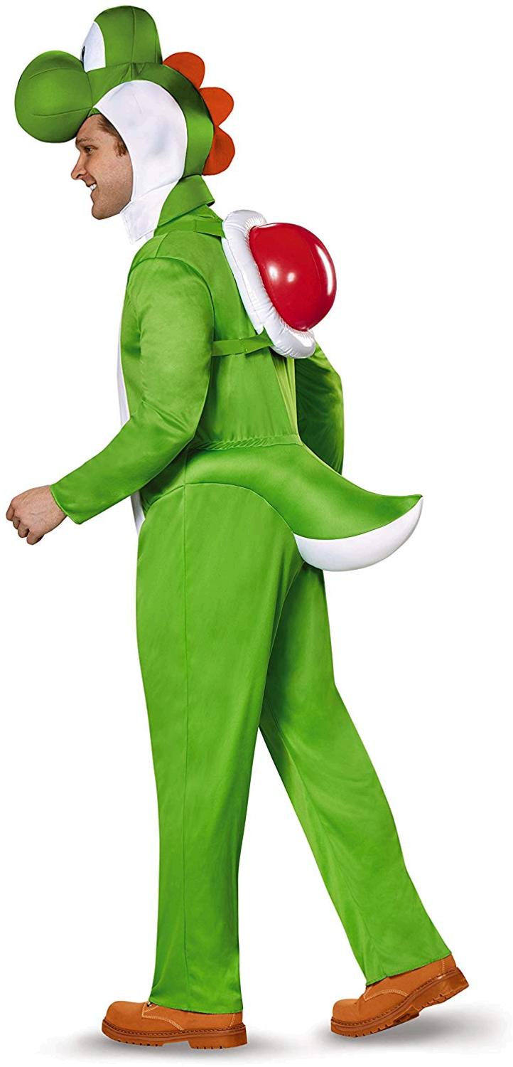Disguise Men's Yoshi Deluxe Adult Costume, Green, XXLarge, Green, Size